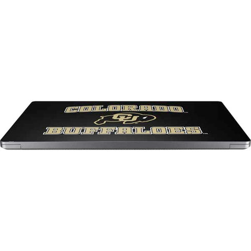 University of Colorado CU Logo on Gold Universal Laptop 16.6in (13.4 x 9.7in) Skin
